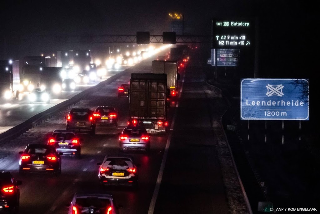 Verkeer moet opletten, het kan glad zijn op de weg