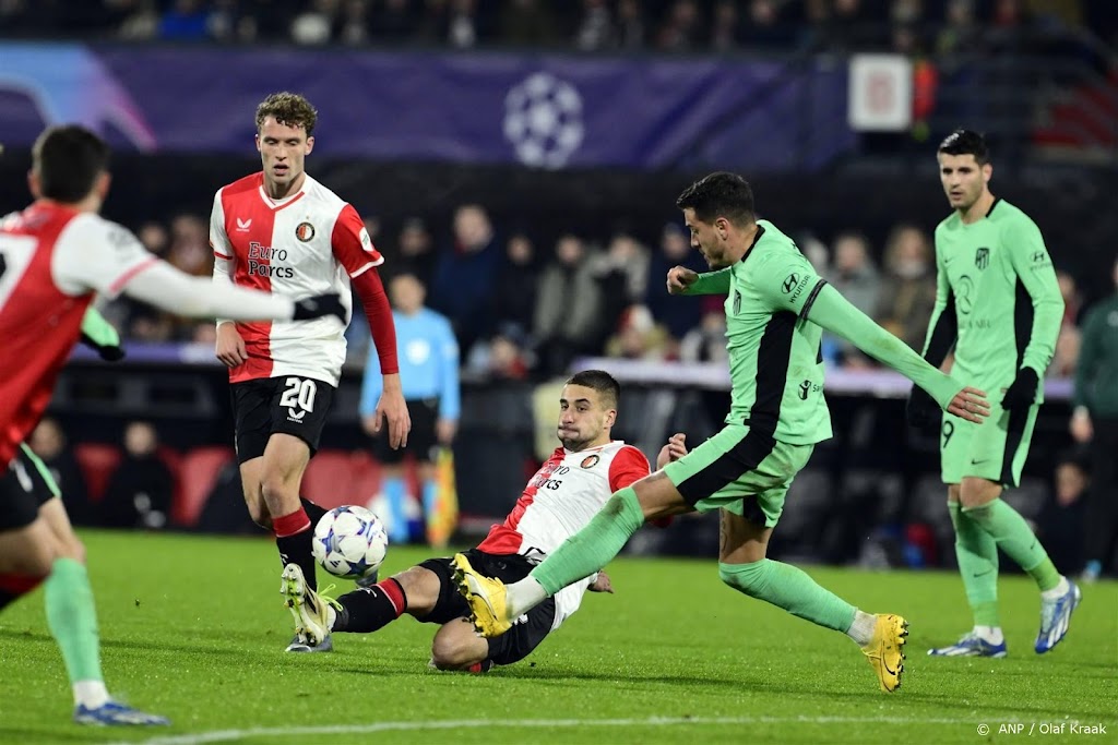 Feyenoord scoort tweemaal voor Atlético en is uit Champions League