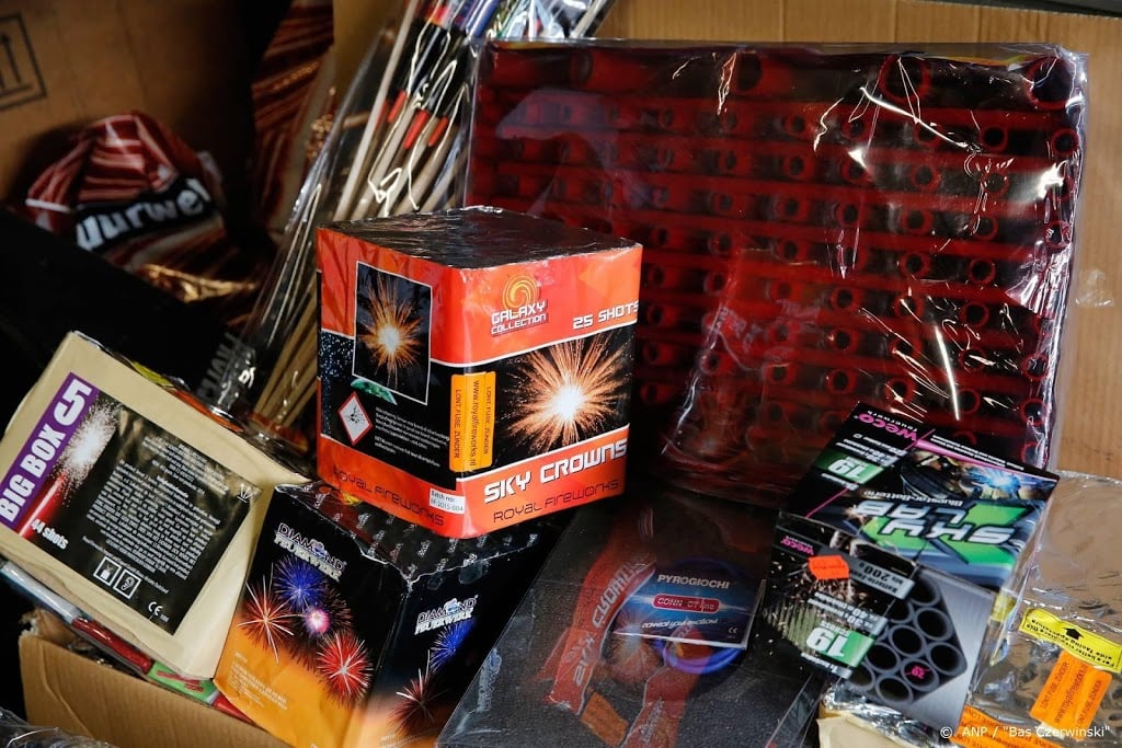 In de file voor Duits vuurwerk