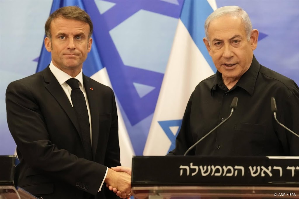 Macron tegen Netanyahu: duurzaam staakt-het-vuren noodzakelijk