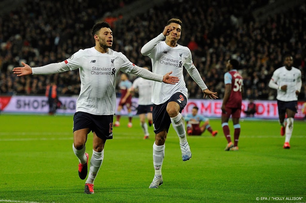 Liverpool wint ook inhaalduel bij West Ham