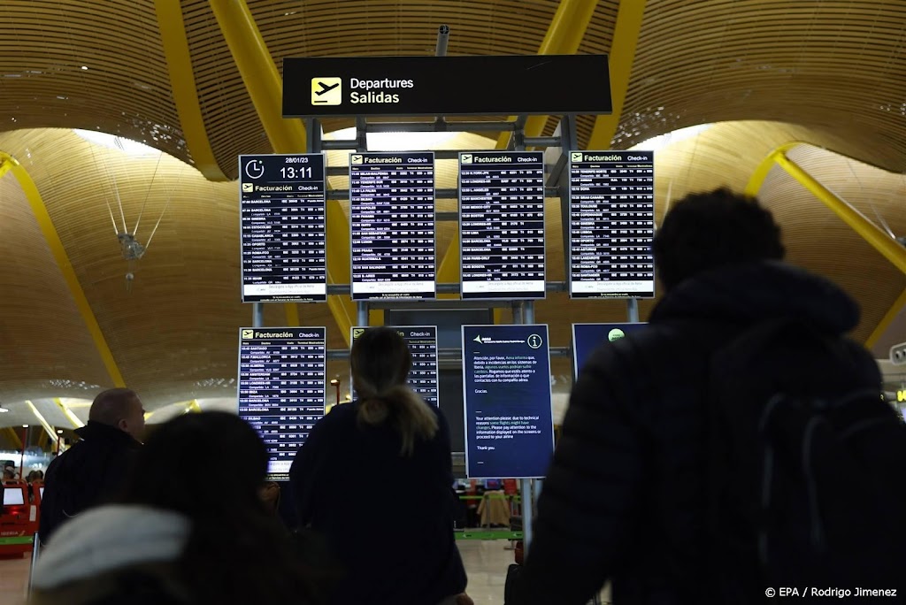 Storing luchtvaartmaatschappij Iberia verholpen, vluchten geraakt