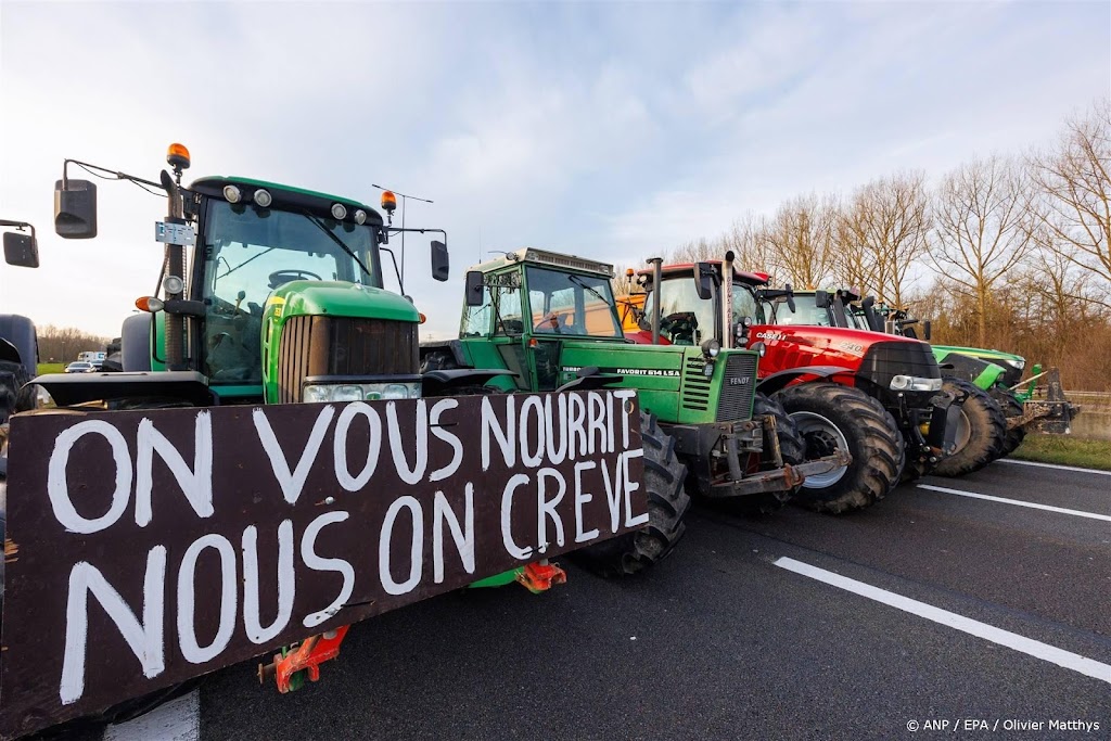 Boze Belgische boeren willen blokkade nog hele dag volhouden