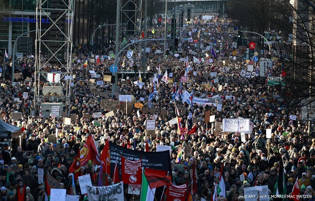 Bijna 600.000 mensen bij Duitse demonstraties tegen extreemrechts