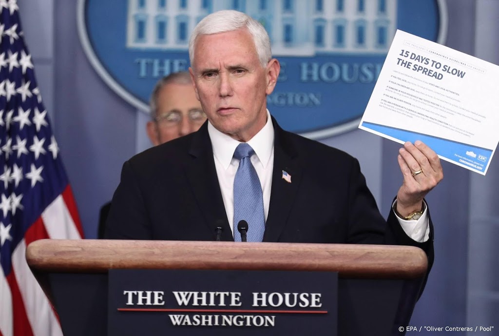 Pence komt met aanbeveling over opstarten economie VS