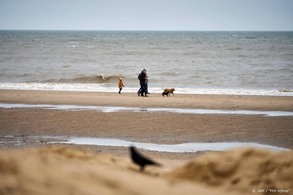 Ook zondag rustig op de Nederlandse stranden