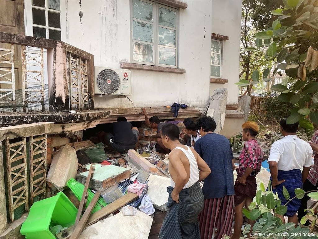 Dodental aardbeving Myanmar stijgt naar 694
