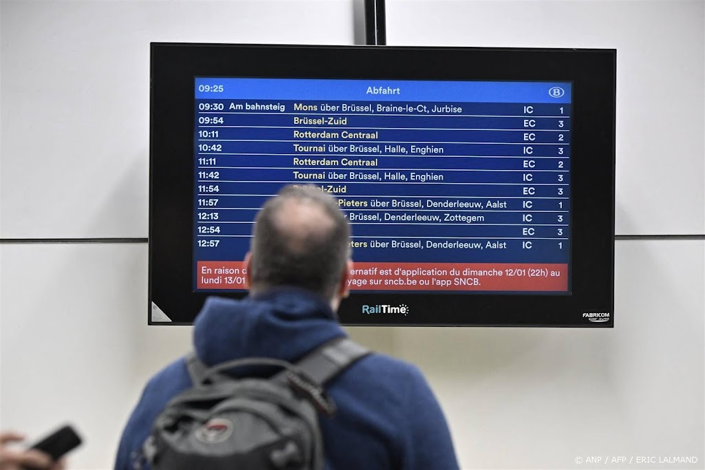 Opnieuw valt helft intercity's België maandag uit door staking 