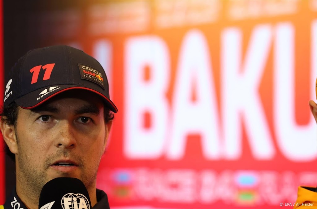 Pérez zegeviert in sprintrace Bakoe, boze Verstappen derde