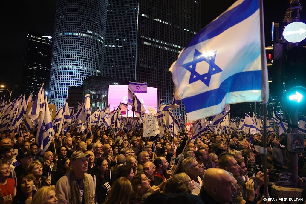 Weer massaal protest tegen juridische hervormingen in Israël