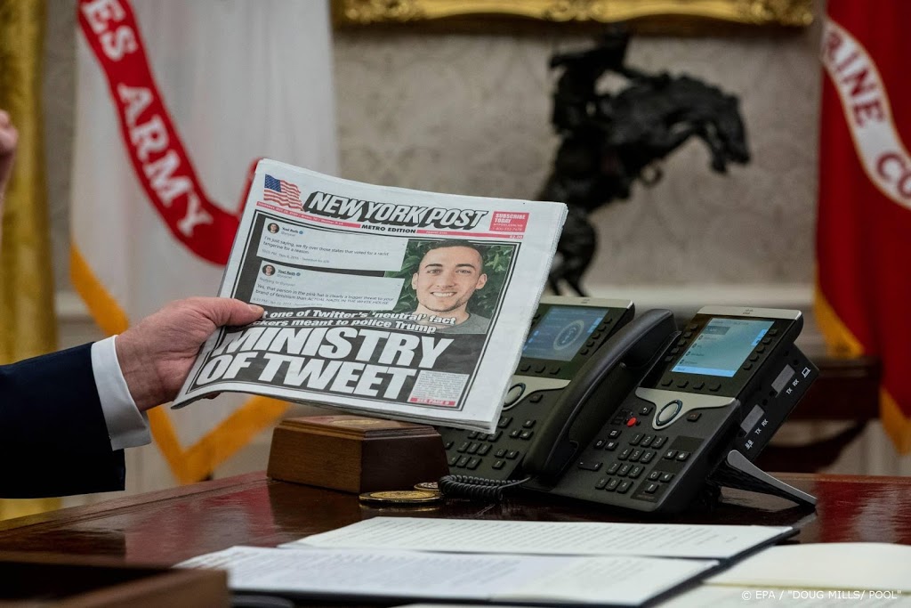 Twitter waarschuwt bij tweet van Trump voor geweldverheerlijking