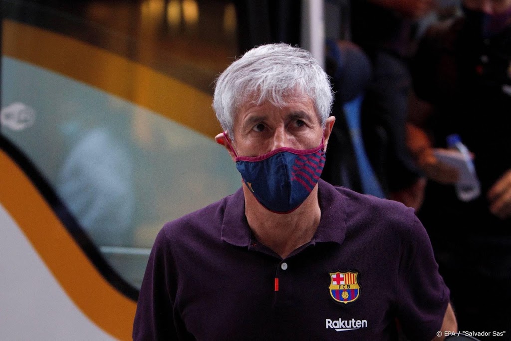 Trainer Setién van Barcelona ontkent slechte relatie met vedetten