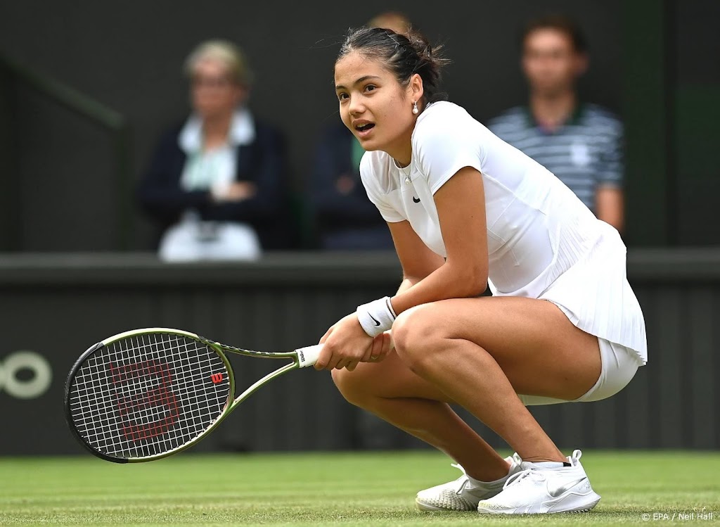 Publieksfavoriete Raducanu na twee rondes klaar op Wimbledon