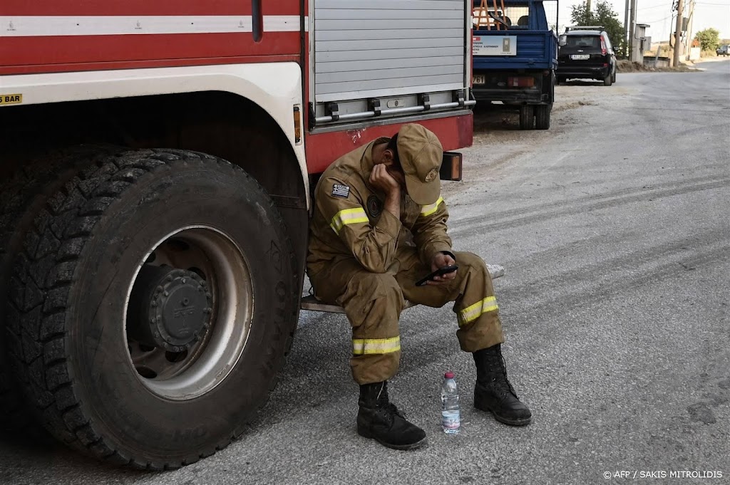 Angst voor bosbranden niet geweken in Griekenland