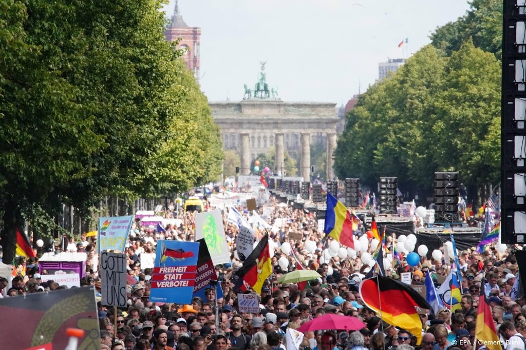 Arrestaties bij anti-coronademonstraties in Berlijn