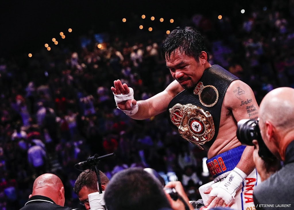 Pacquiao stopt met boksen en richt zich volledig op politiek   
