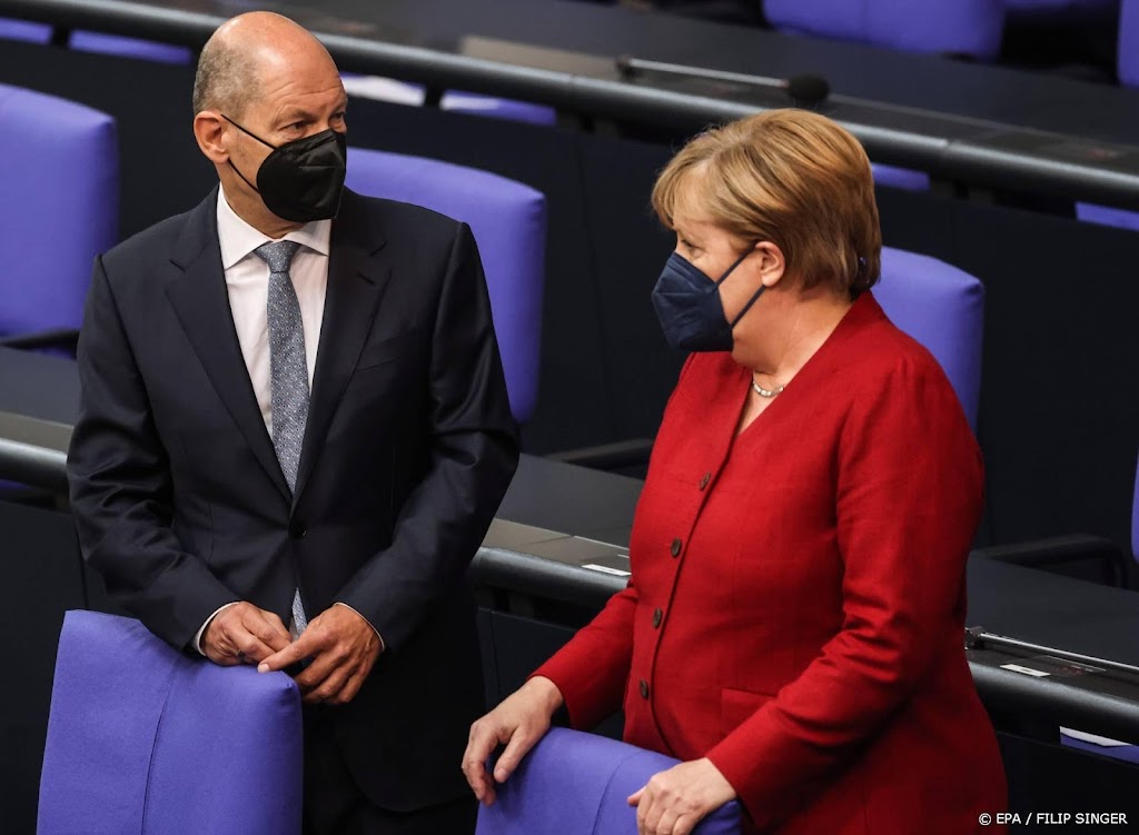 Merkel feliciteert Scholz met succes bij Duitse verkiezingen