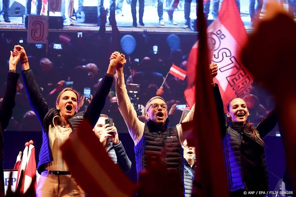 Rechts-radicale partij FPÖ wint parlementsverkiezingen Oostenrijk 