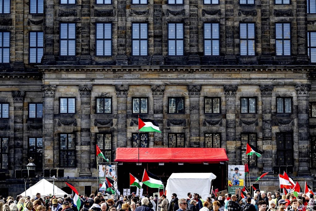 Protest op de Dam tegen geweld in Gaza voorbij 