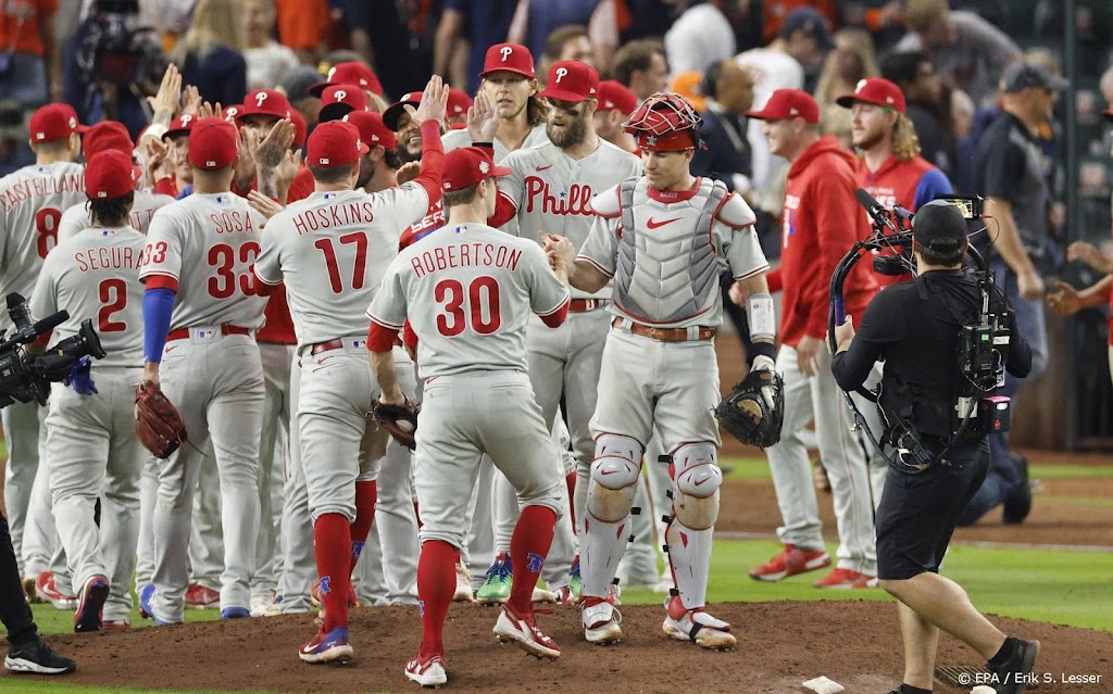 Honkballers Phillies nemen leiding in World Series na inhaalrace