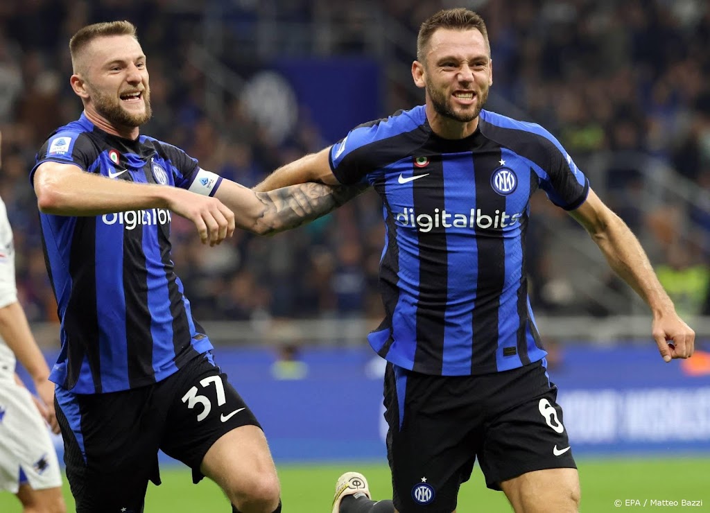 Scorende De Vrij helpt Internazionale aan zege op Sampdoria