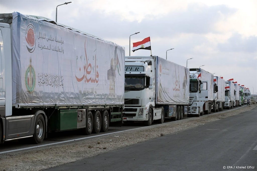 Weer tien vrachtwagens met humanitaire hulp aangekomen in Gaza