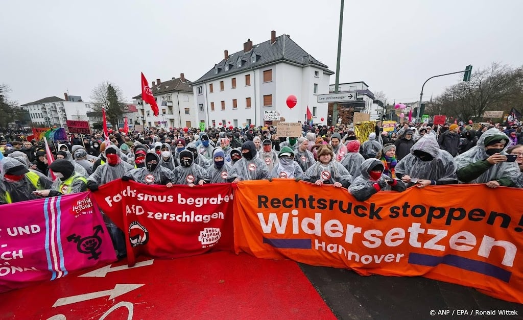 AfD-bijeenkomst in Duitsland vertraagd door protesten
