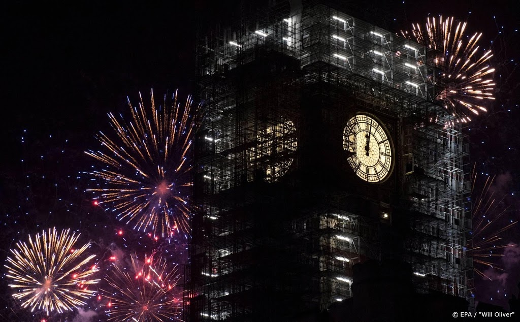 Big Ben in Londen luidt nieuwe jaar in