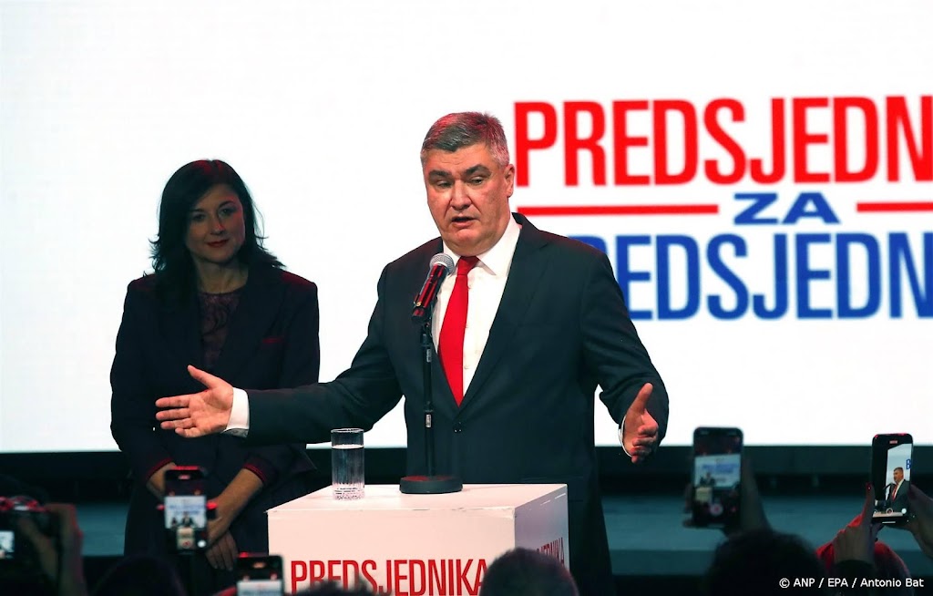 President Kroatië komt net tekort voor directe verkiezingswinst