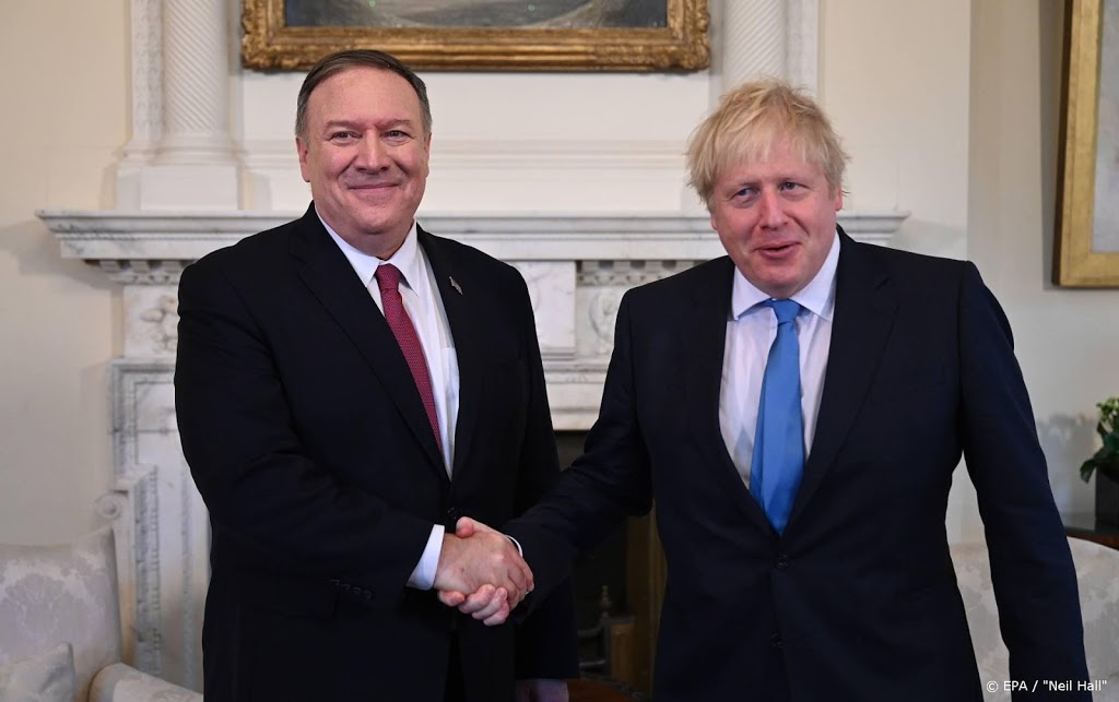 Premier Johnson bespreekt vrijhandel met minister VS
