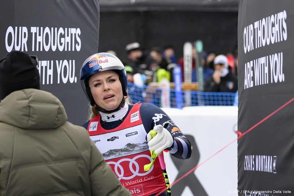 Afdaling Crans-Montana gestaakt na crash topfavoriete Vonn