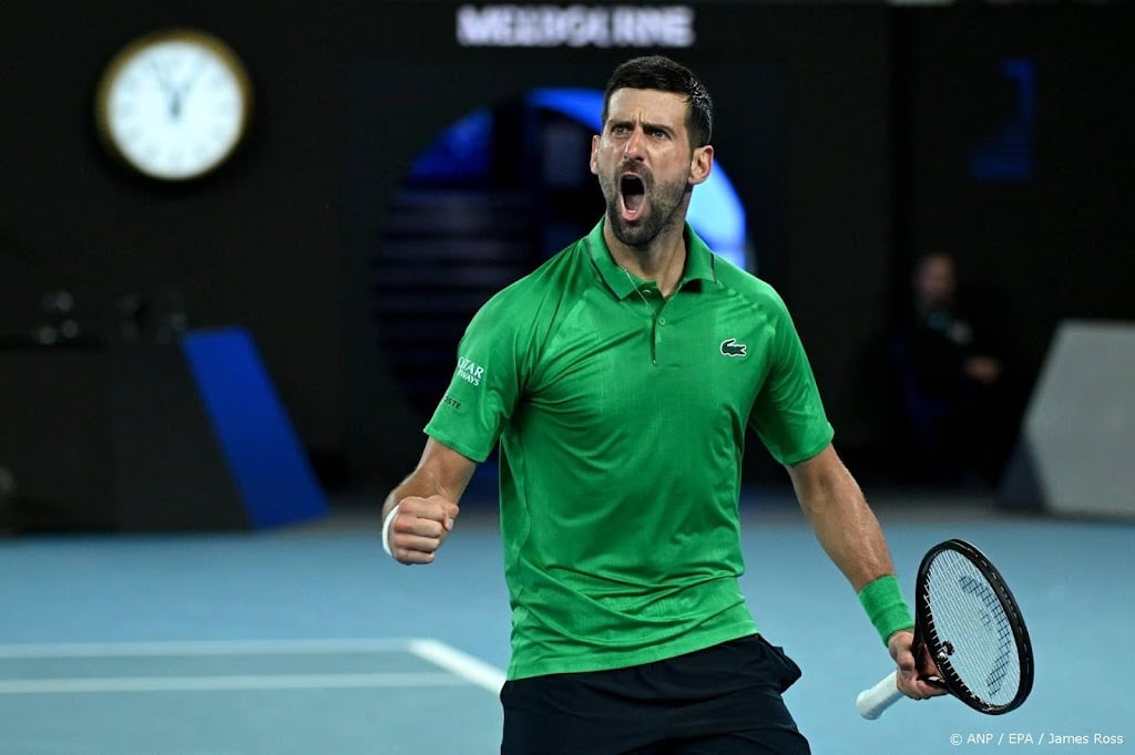 Djokovic in finale Australian Open na winst op favoriet Sinner  