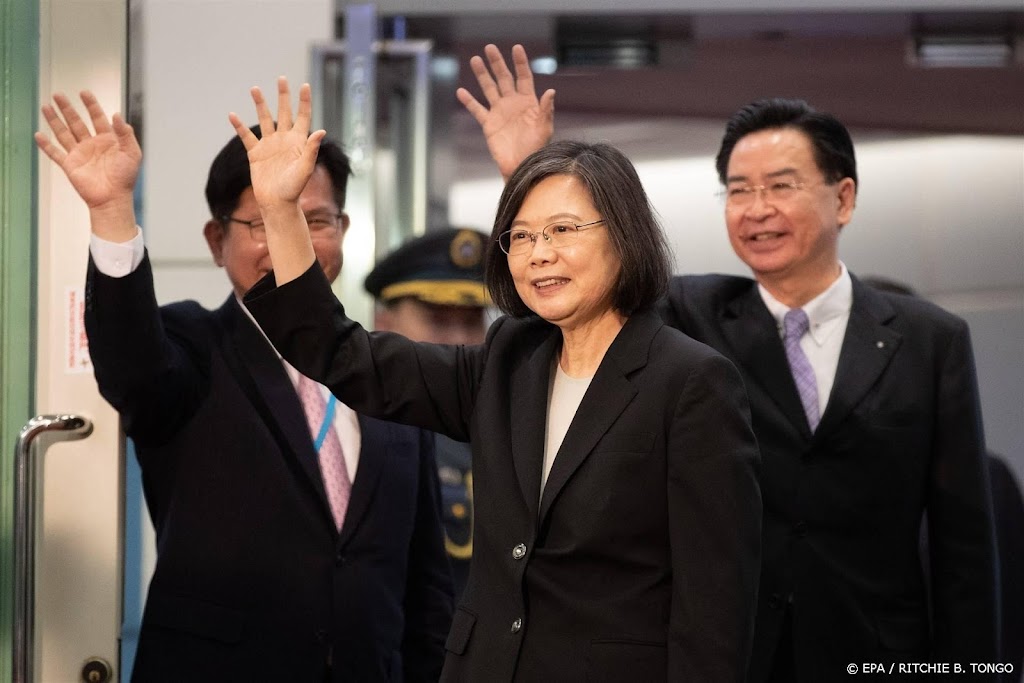 Taiwanese president aangekomen in de Verenigde Staten