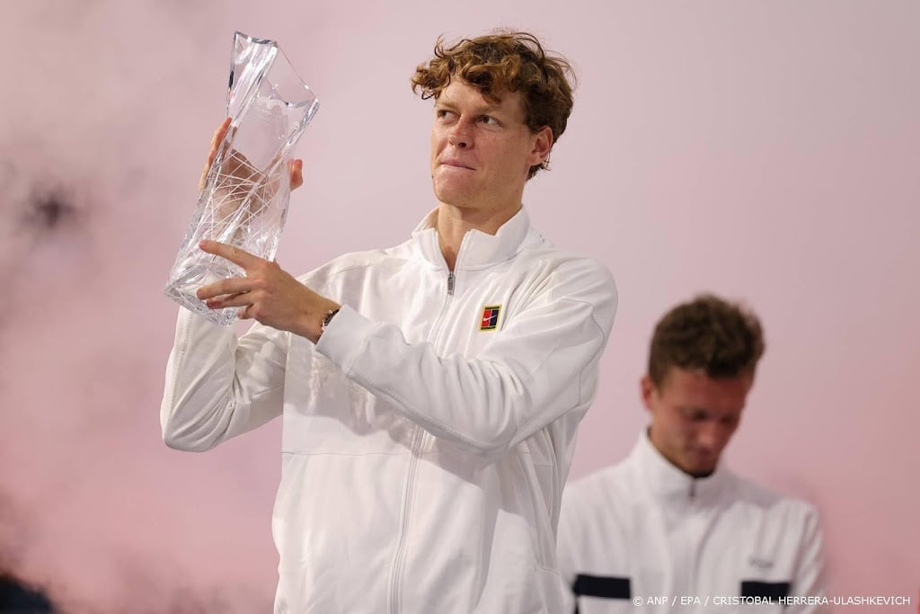 Tennisser Sinner wint in Miami derde masterstoernooi op rij