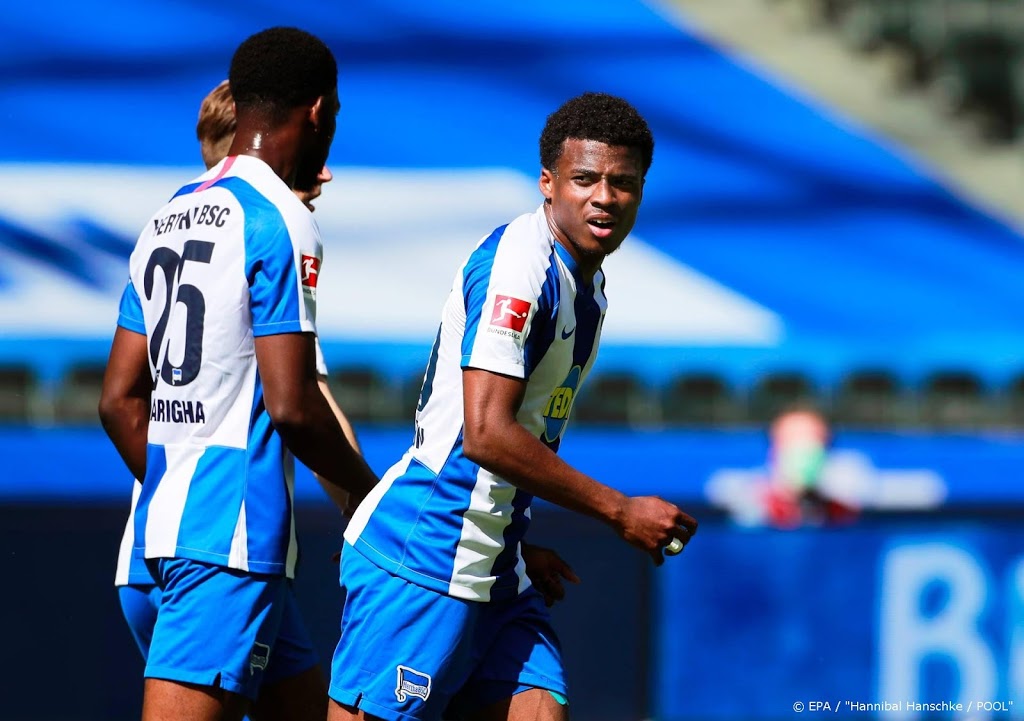 Dilrosun scoort voor Hertha BSC tegen FC Augsburg