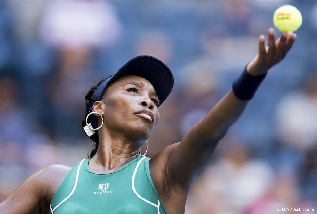 Venus Williams tennist in Rosmalen voor het eerst in Nederland