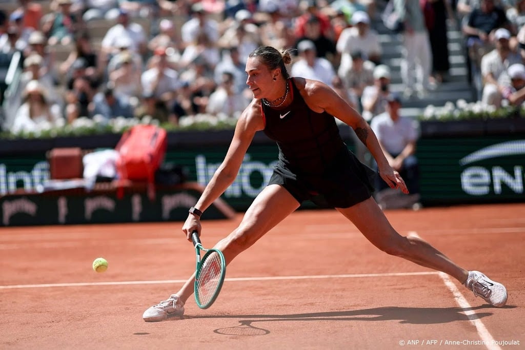 Tennisster Sabalenka eenvoudig naar vierde ronde Roland Garros