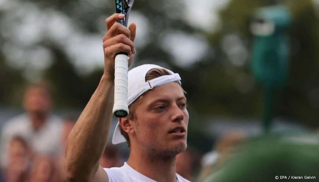 Van Rijthoven voelt zich thuis in tweede kleedkamer van Wimbledon