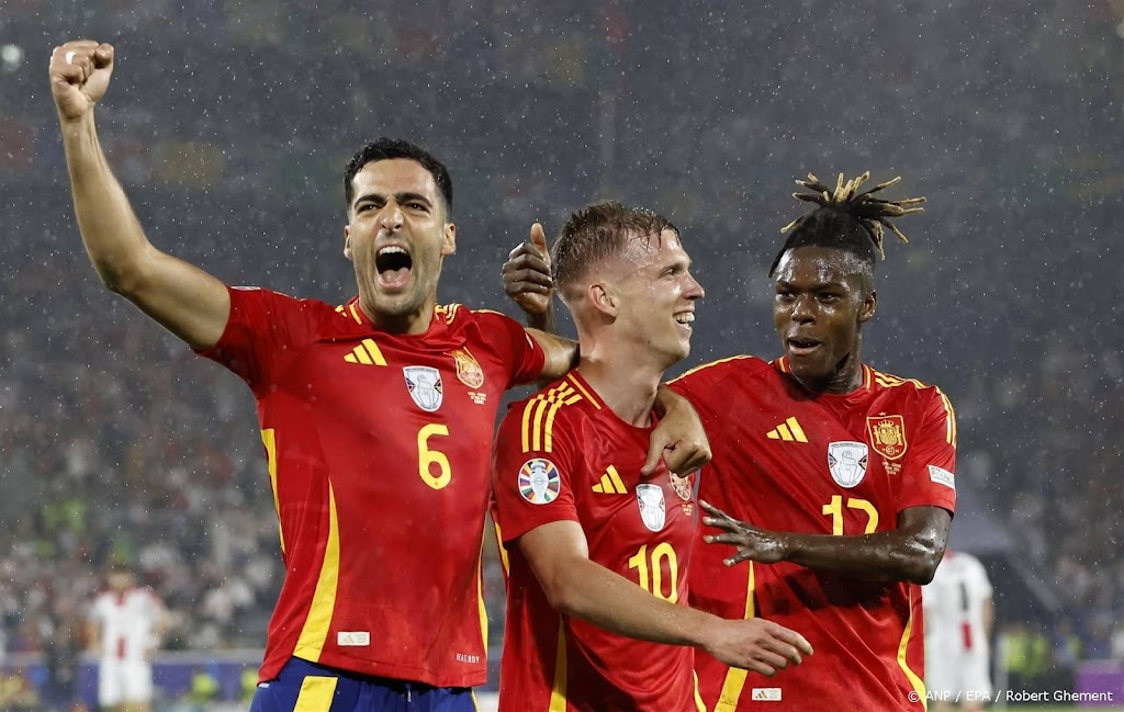 Spanje overtuigt na rust tegen Georgië en treft Duitsland op EK