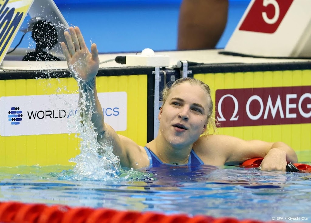 Wereldrecord Litouwse Meilutyte op 50 meter schoolslag