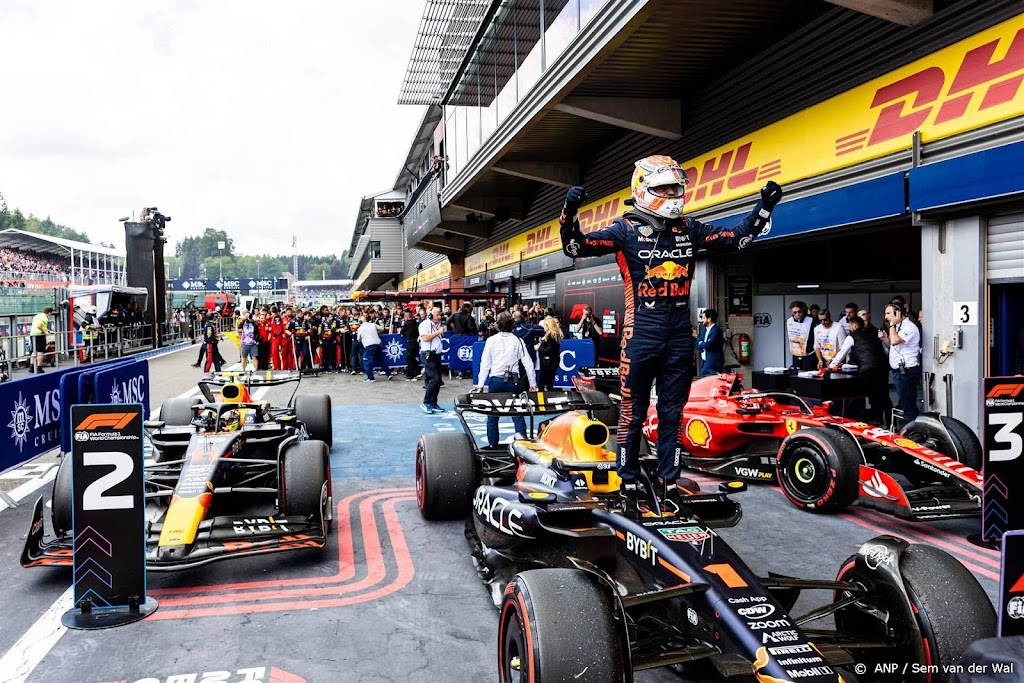 Verstappen ook met afstand de beste in Grote Prijs van België
