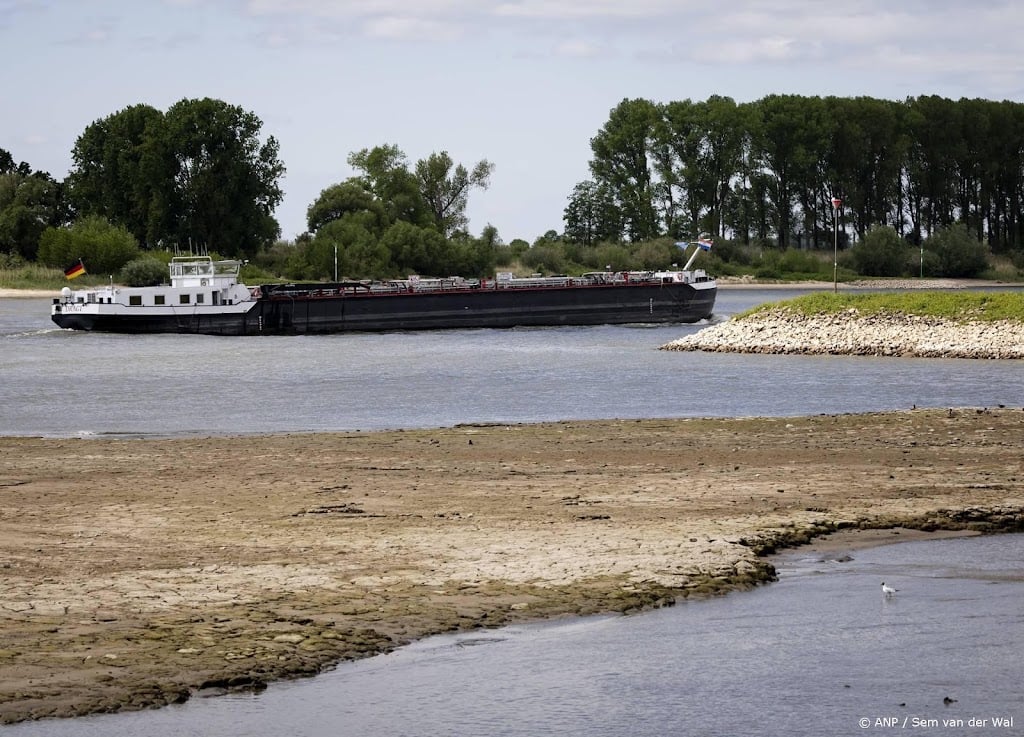 Rijn bij Lobith staat op laagste peil ooit gemeten