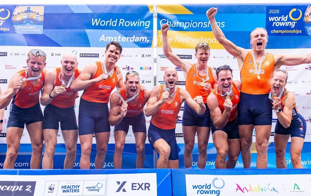 Nederland wint medailleklassement WK roeien op Bosbaan met 4 goud