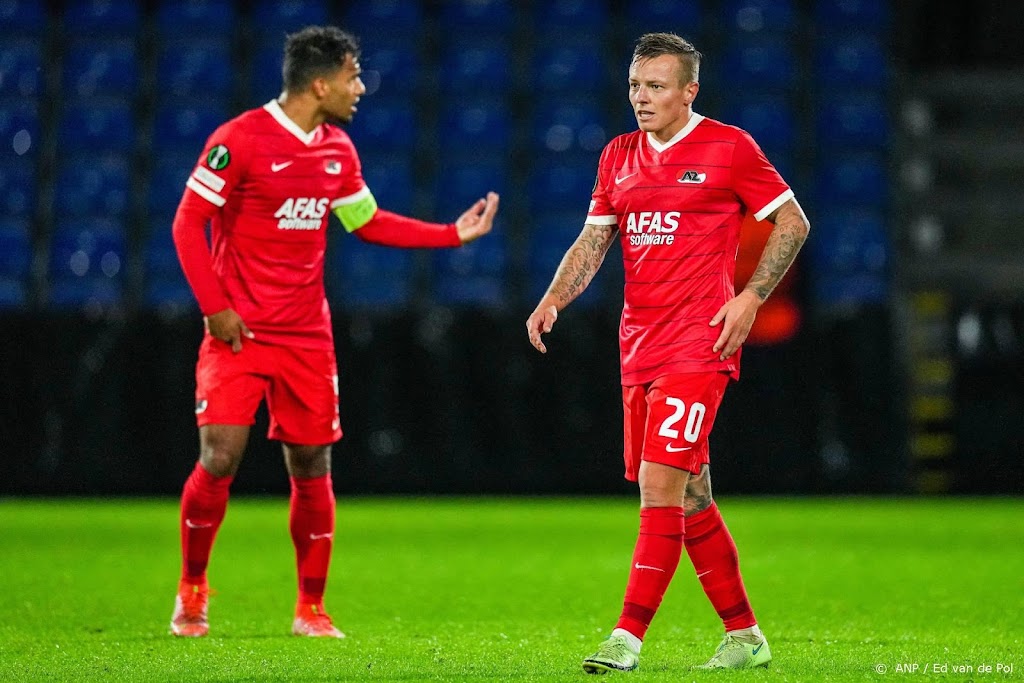 AZ met middenvelder Clasie tegen Jablonec