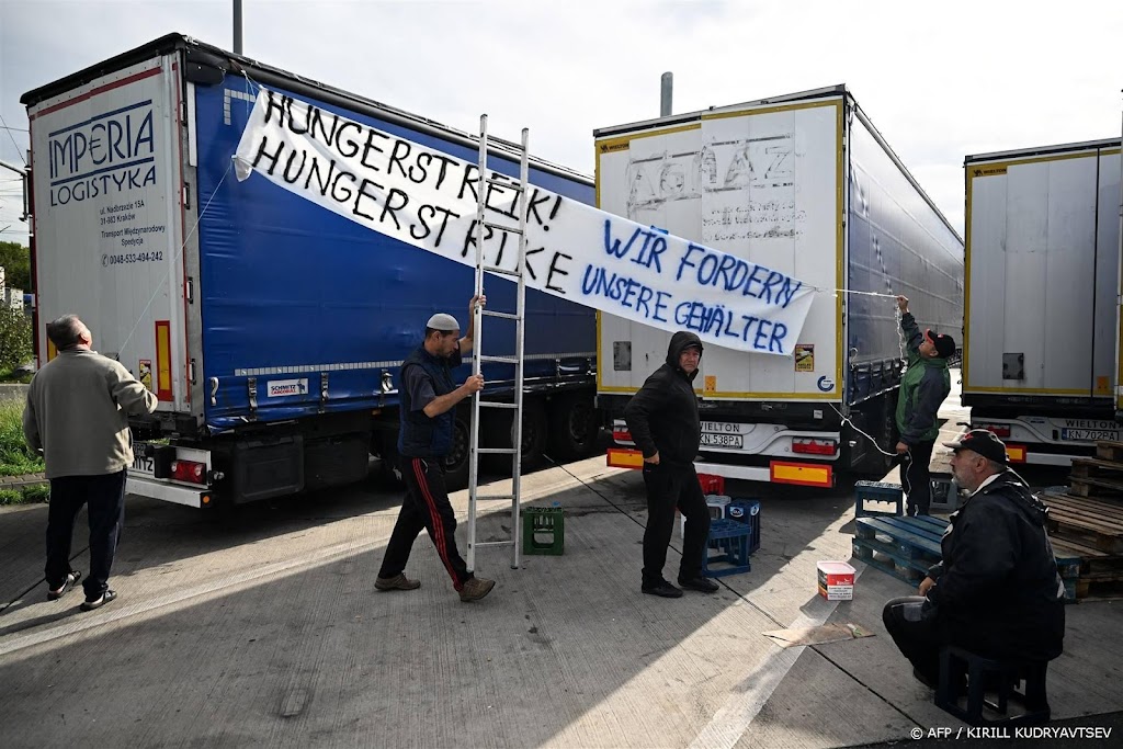 Maandenlange staking truckers langs Duitse snelweg voorbij