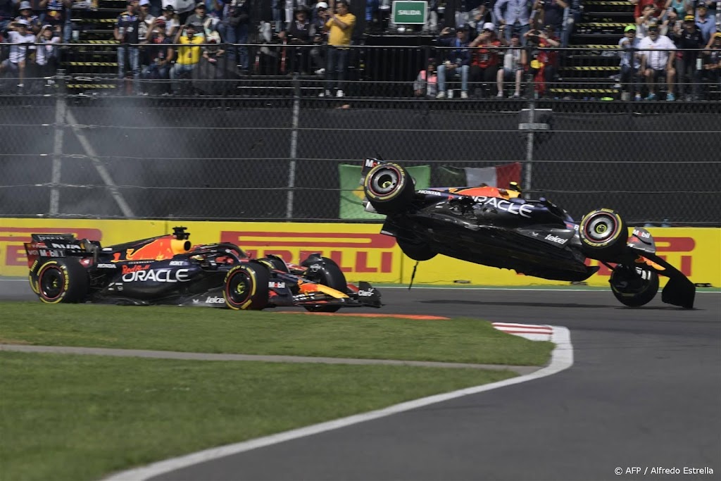 Leclerc zegt tegen joelende Mexicanen: crash met Pérez geen opzet