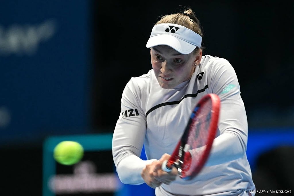 Tennisster Rybakina meldt zich week voor WTA Finals af in Tokio