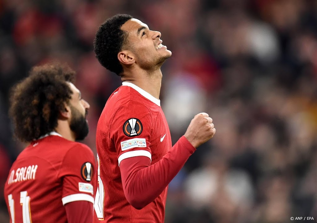 Gakpo helpt Liverpool met 2 goals aan groepswinst in Europa League