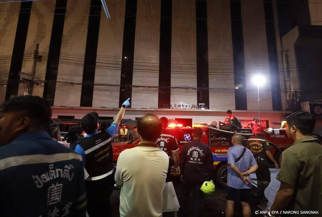 Toeristen omgekomen door hotelbrand Bangkok 