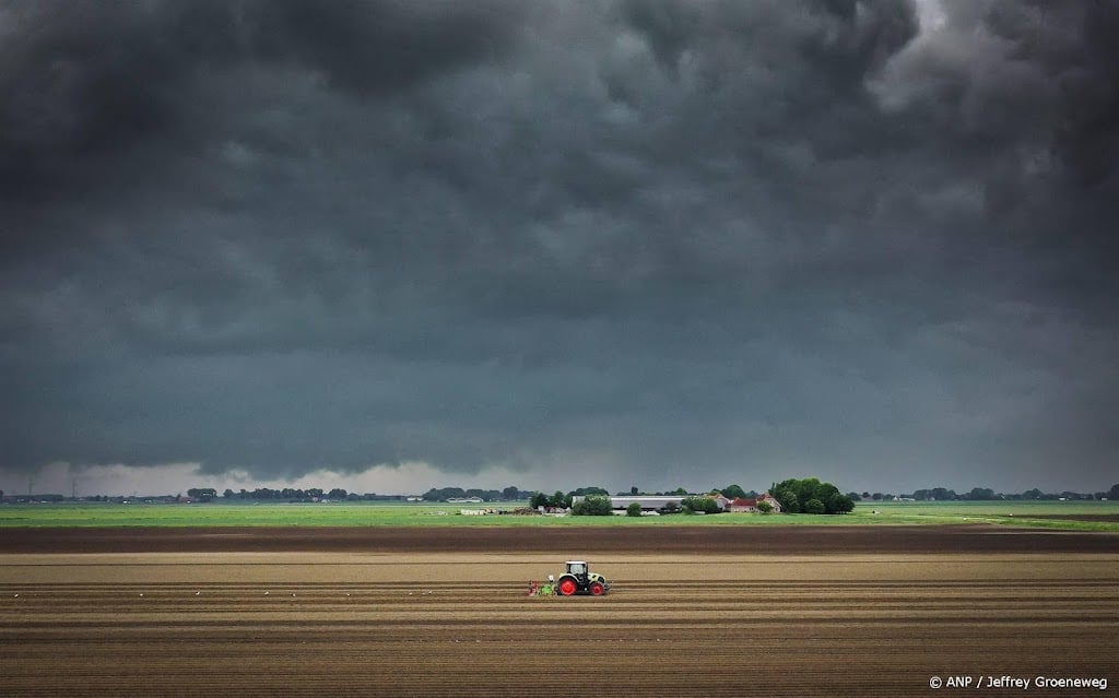 In de middag in Limburg onweersbuien